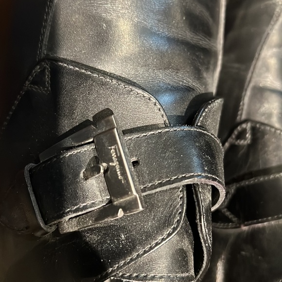 Men’s Ferragamo loafers size 8D preowned black - Picture 8 of 10